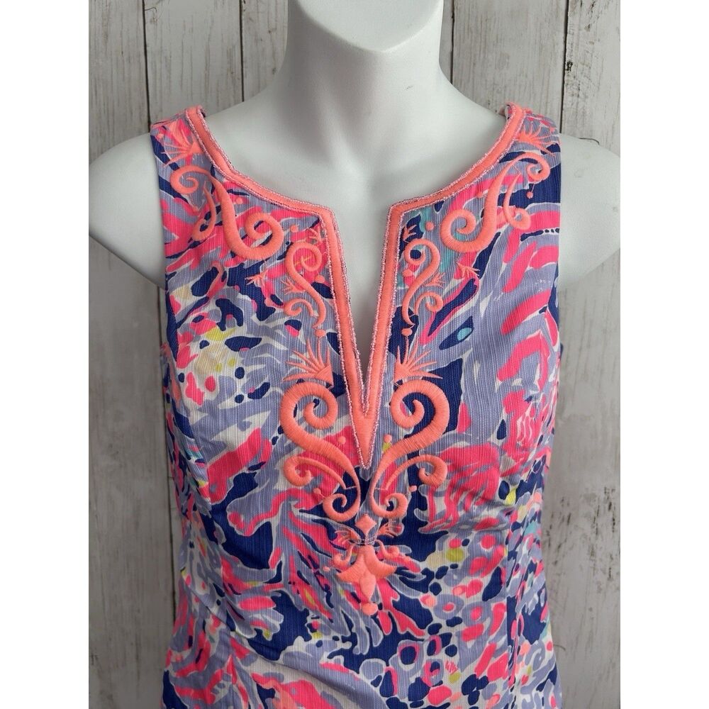 Women's Lilly Pulitzer Dress Beautiful Colorful Size 00 Coastal Beach Tropical